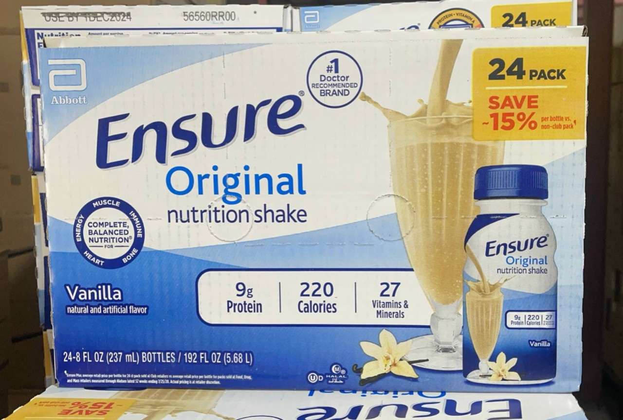 Thùng 24 chai sữa nước Ensure Original 237ml Nội Địa Mỹ